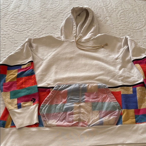 Gently Loved Limited Edition Chinese New Year Patchwork Converse Unisex Hoodie - Picture 1 of 14